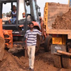 Renovation of Pond - work on process